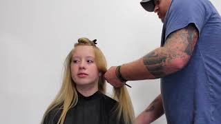 Hair tutorial How to foil Long hair full foil highlights [upl. by Llerihs]