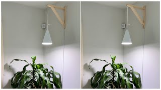 DIY Hanging Indoor Plant Light  Aesthetic Plant Light [upl. by Corley]