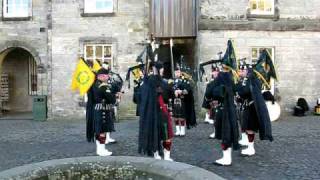 Militarty Bagpipers in Stirling Castle Scotland [upl. by Mercado993]