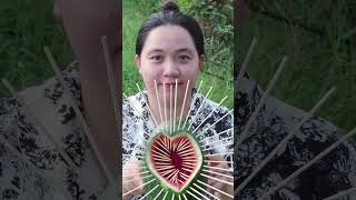 Survival Skills SIMPLE And Very USEFUL with water melon eel trap bushcraft outdoor camping [upl. by Getraer]