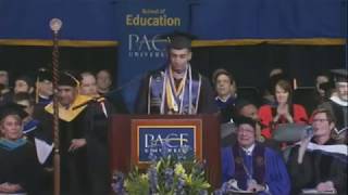 Jordan Gonsalves  Pace University Commencement Speech 2017 [upl. by Bourgeois974]