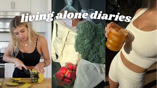 living alone diaries  deep cleaning getting organized amp healthy after a week of being sick [upl. by Acnaib]