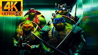 Teenage Mutant Ninja Turtles 2014  Elevator Beatbox Scene 4K HDR [upl. by Ylac]