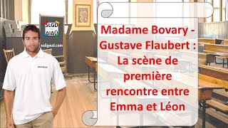 Madame Bovary – Gustave Flaubert  La scène de 1ère rencontre entre Emma et Léon Analyse de texte [upl. by Divadnahtanoj]