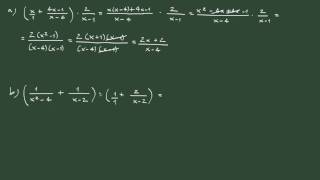 29 Operaciones combinadas con fracciones algebraicas [upl. by Irt]