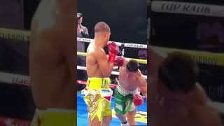 Wow SloMo Elite prospect Rohan Polanco brilliant counter punch knockdown of Diaz boxing boxeo [upl. by Llennor]