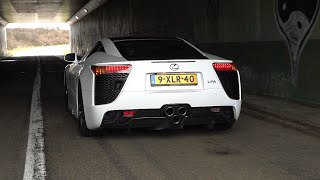 Lexus LFA Tokyo Edition  FAST Acceleration SOUNDS amp REVS [upl. by Eustashe]