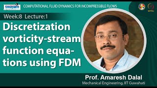 Lec 24 Discretization vorticitystream function equations using FDM [upl. by Longo]