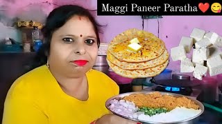 Maggi Paneer Paratha Recipe ❤️😋 Bhabhi Ranjit Kaur  Jinda Hans  shivshaktihans16 ❤️💞 [upl. by Spain]