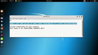 Kali Linux  RouterSploit Tutorial [upl. by Marylinda]