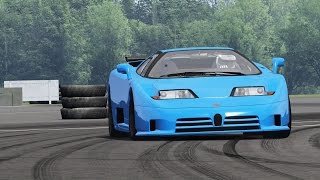 Bugatti EB110 Super Sport  Top Gear Test Track  Assetto Corsa [upl. by Tranquada]