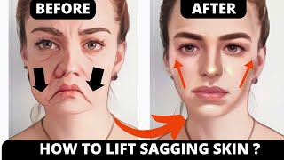 🛑 ANTIAGING FACE LIFTING EXERCISES FOR SAGGING SKIN SAGGY CHEEKS JOWLS LAUGH LINES FOREHEAD [upl. by Narag280]