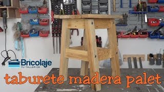 Cómo hacer TABURETE DE MADERA PALET ❤️❤️ [upl. by Sidon497]