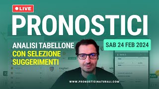 🔴 LIVE Pronostici Naturali ⚽ Betting Calcio Suggerimenti Domani Sabato 24 Febbraio 2023 [upl. by Labors]