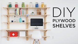 DIY Plywood Shelves [upl. by Lawler]