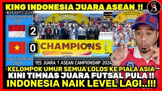 JUARA ASEAN  INDONESIA 2  0 VIETNAM FINAL FUTSAL ASEAN CHAMPIONSHIP AFF 2024 [upl. by Nowahs]