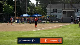 Walpole Varsity Softball vs Needham [upl. by Ynnaffit]