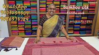 bamboo silk kantha work [upl. by Madoc103]