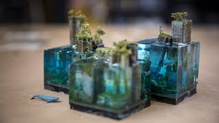 How to Make Miniature Underwater Dystopian Cityscapes [upl. by Mirisola]