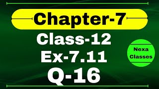 Class 12 Ex 711 Q16 Math  Chapter7 Class12 Math  Integration  Ex 711 Q16 Class 12 Math [upl. by Nodyarg76]