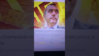 Ufficiale Marco Giampaolo nuovo allenatore del Lecce [upl. by Atteoj]