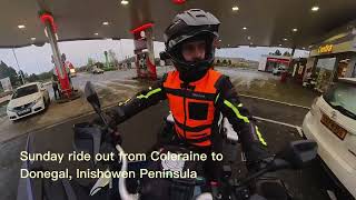 Exploring Ireland co Donegal Inishowen Peninsula on my CFmoto 800MT [upl. by Niraa]