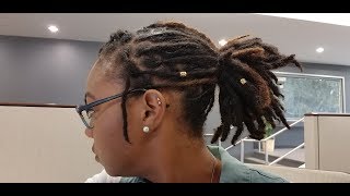 I Dyed and Retwist My Locs in the Same Day  My First Attempt with Both [upl. by Arramat782]