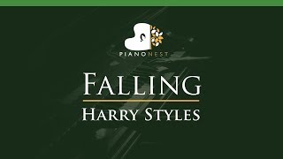 Harry Styles  Falling  LOWER Key Piano Karaoke Instrumental [upl. by Adnilrev300]