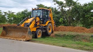 jcb 3DX MAX working for making of Highway । jcb video [upl. by Zullo]