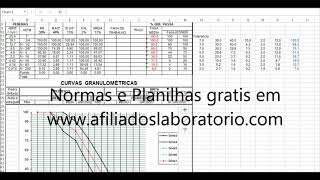 Composição Granulométrica no Excel [upl. by Severin]