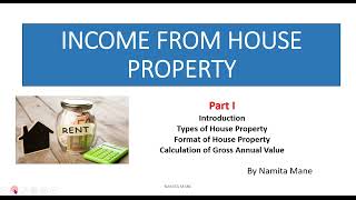 Income from House Property Part 1 Calculation of Gross Annual Value TYBCOM Taxation SPPU [upl. by Kinnie816]