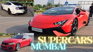 Supercars Sunday  Lamborghini  Porsche  BMW  Ford Mustang  Maybach  Car Spotting Mumbai [upl. by Aneras]