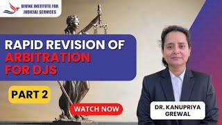 Rapid revision of Arbitration and Conciliation act 1996 part2 By Dr kanupriya grewal [upl. by Riay843]