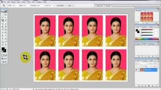 create Passport size Photo in adobe Photoshop 70 [upl. by Nedyah]