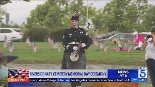 Memorial Day ceremony held at Riverside National Cemetery [upl. by Qooraf460]