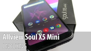 Allview Soul X5 Mini Unboxing in English Entry Level Dual Camera Phone With Virtual Assistant [upl. by Ahseryt]