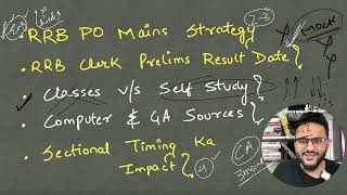 RRB PO Mains Strategy  GA amp Computer Best Sources Sectional Timing ka Impact [upl. by Briny722]