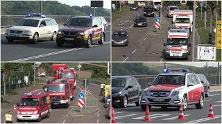 Einsatzfahrten  stelle Großübung Schottenbergtunnel Meißen 08092018 [upl. by Aysa]