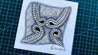 Easy Zentangle step by step patterns for beginners—Paizel；简易禅绕画基础图样步骤分解； pattern tutorial [upl. by Tice]