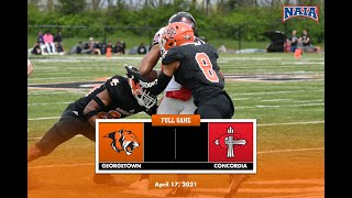 Football  12 Georgetown College vs 5 Concordia University Ann Arbor  41721 [upl. by Rednas]