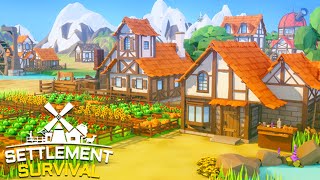 ITS FINALLY HERE  SETTLEMENT SURVIVAL a Banished Inspired Survival Colony City Builder OUT NOW [upl. by Alexandros]