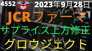 JCRファーマ サプライズ上方修正『グロウジェクト』今期経常一転85％増 [upl. by Clay]