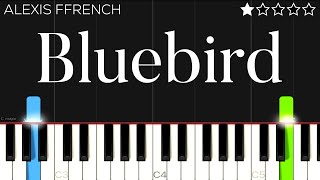 Alexis Ffrench  Bluebird  EASY Piano Tutorial [upl. by Lean]