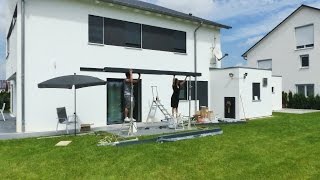 Terrassenüberdachung mit Solarglas als Bausatz [upl. by Yeo]