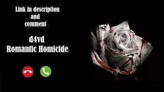 Romantic Homicide Ringtone by d4vd  SimplyRingtone [upl. by Claudius]