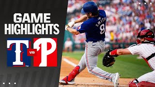 Rangers vs Phillies Game Highlights 52224  MLB Highlights [upl. by Nithsa]