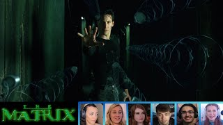 Reactors Reacting to NEO STOPPING BULLETS And KILLING AGENT SMITH  The Matrix 1999 [upl. by Ydieh]