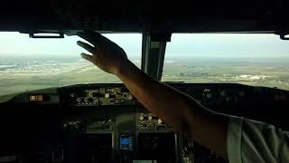 Ryanair Boeing 7378AS cockpit landing at London Stansted STN [upl. by Yrruc]