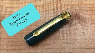 Bespoke Ebonite fountain pen cap [upl. by Eislel]