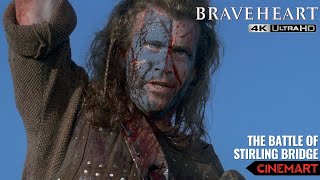 BRAVEHEART 1995  Battle of Stirling Bridge FULL Scene 4K UHD [upl. by Nimaynib]